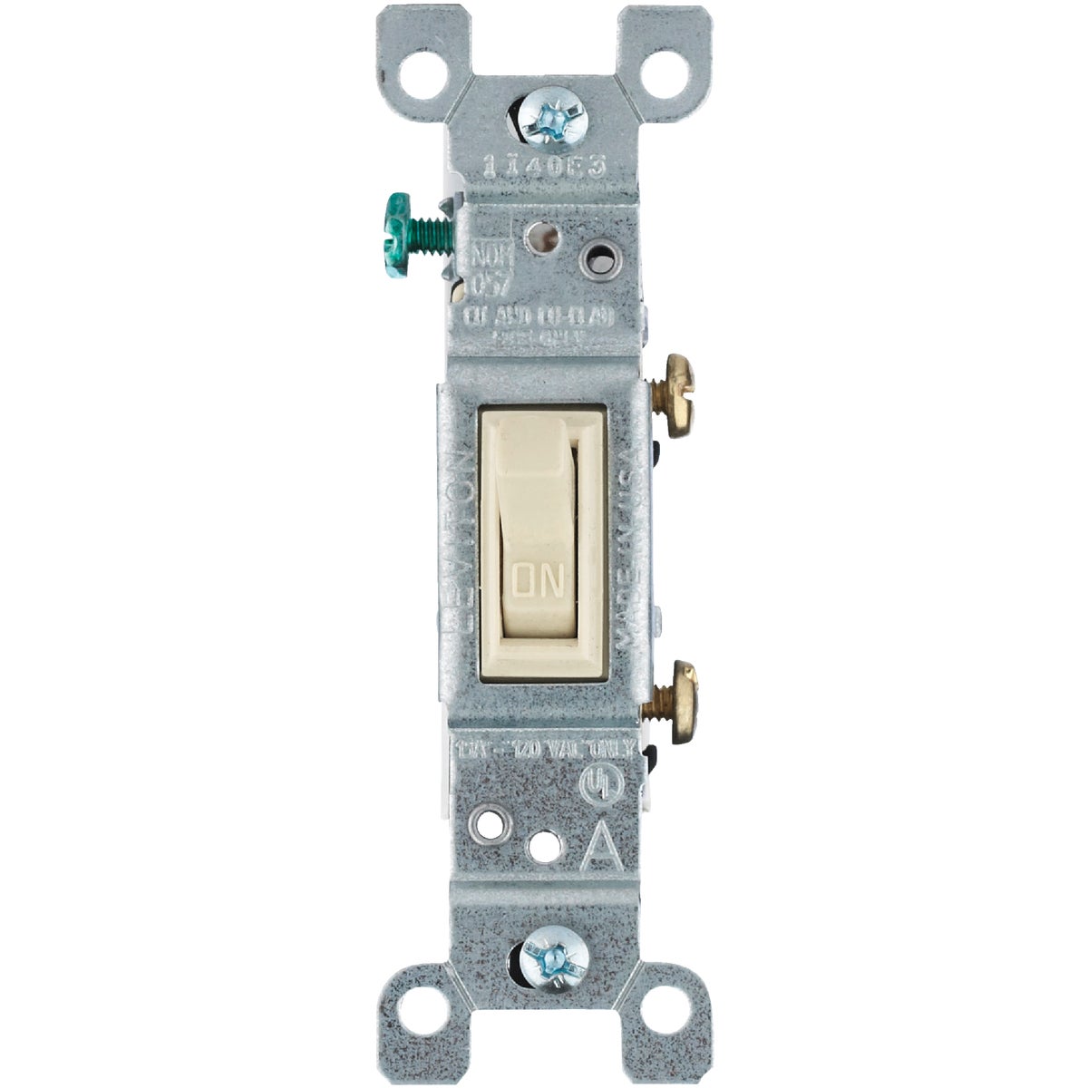 Ivory Ground Switch - 8771451-2I by Leviton Mfg Co