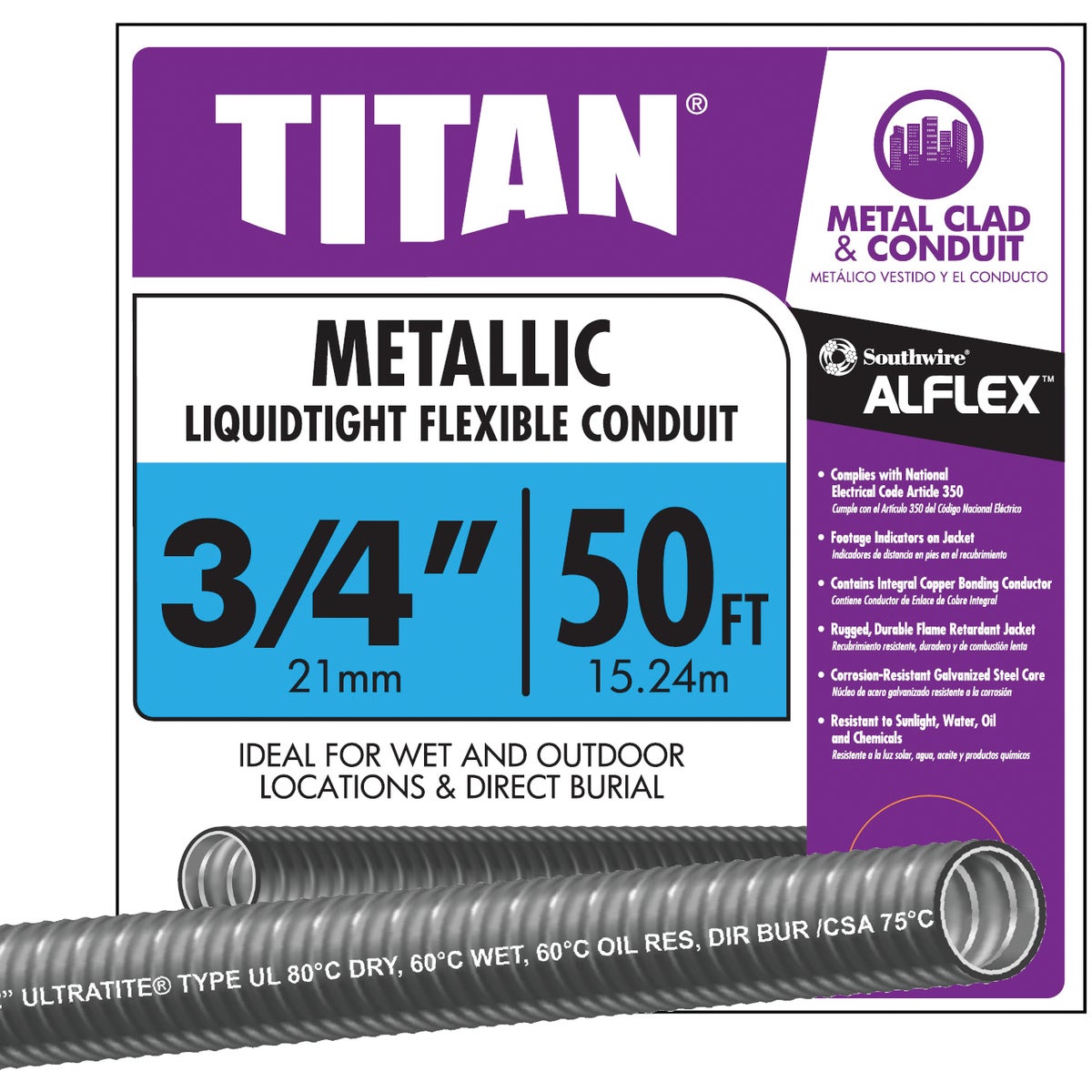 50' 3/4" LIQTITE CONDUIT - 55082722 by Southwire Company
