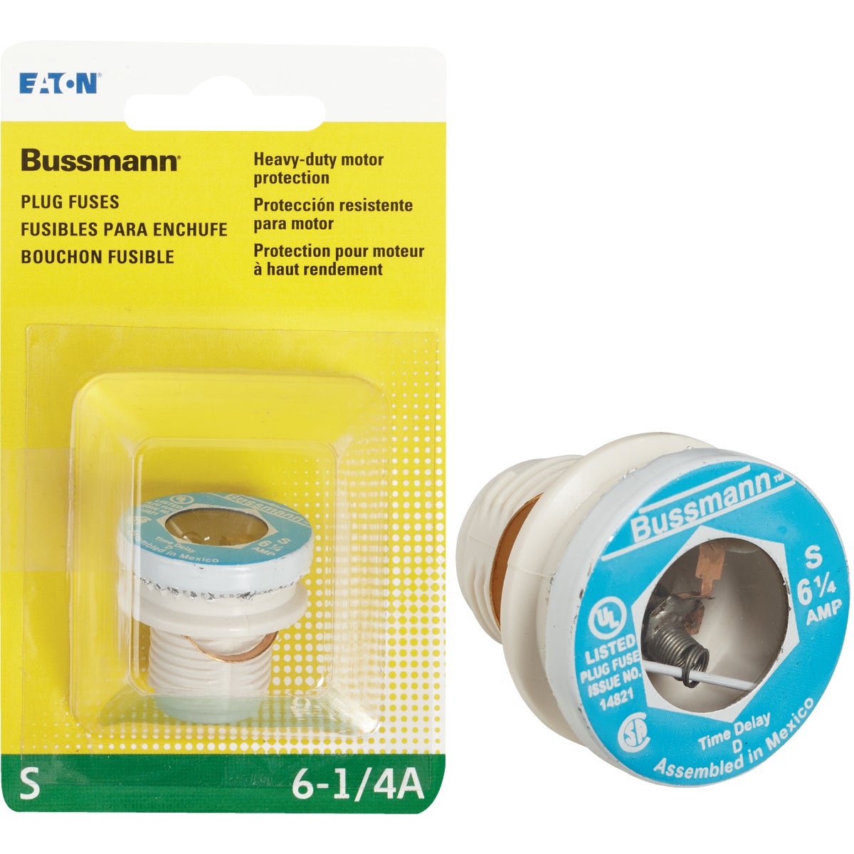 6-1/4A PLUG FUSE - BP/S-6-1/4 by Bussmann Cooper