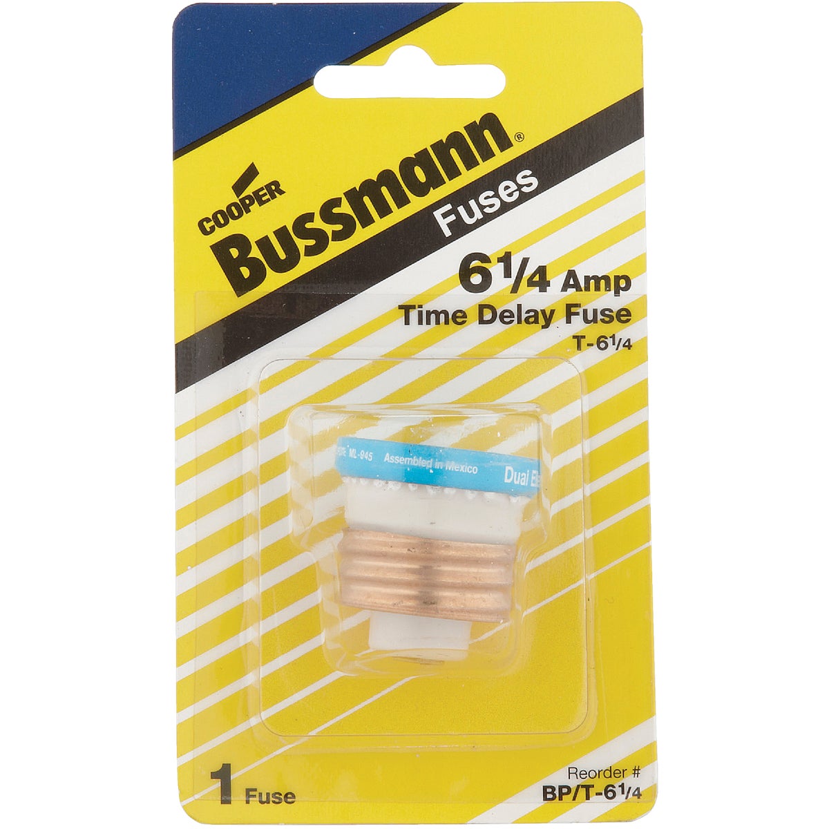 6-1/4A PLUG FUSE - BP/T-6-1/4 by Bussmann Cooper