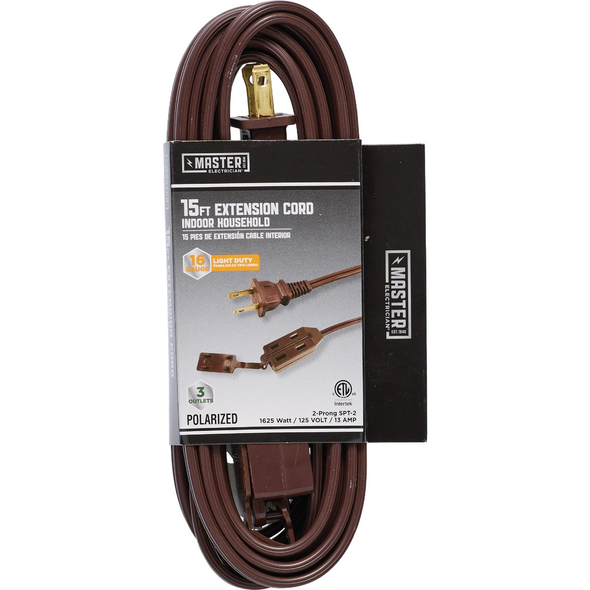 15' 16/2 BROWN EXT CORD - IN-PT2162-15X-BR by Do it Best