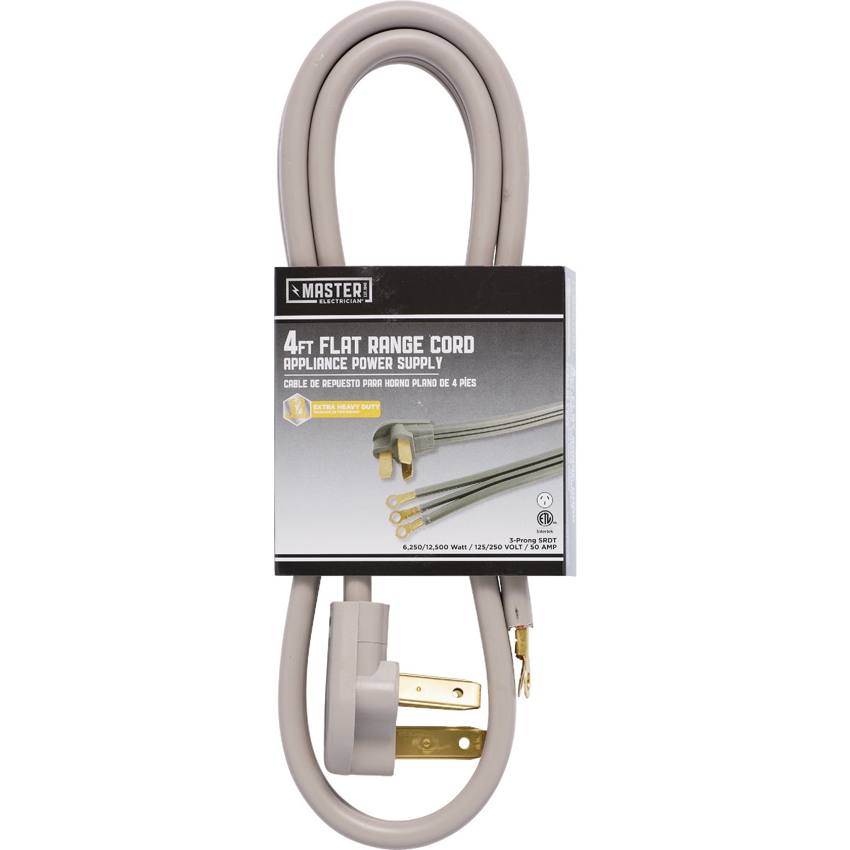 4' 50A RANGE CORD - 550984 by Coleman Cable Hwg