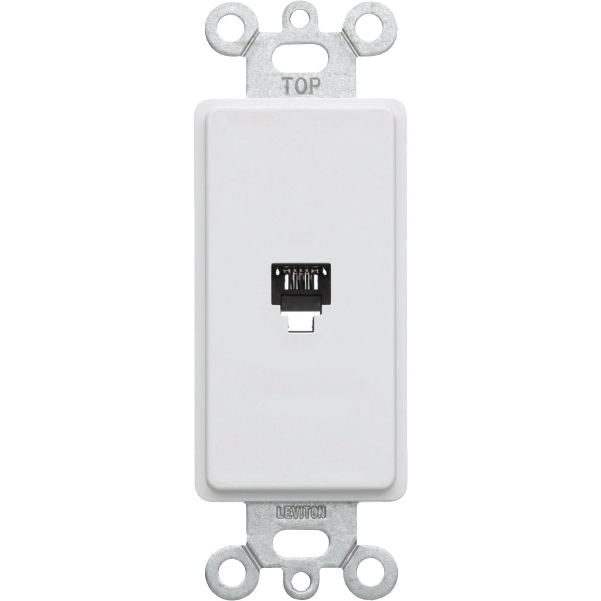 WHT PHONE JACK - 022-40649-W by Leviton Mfg Co