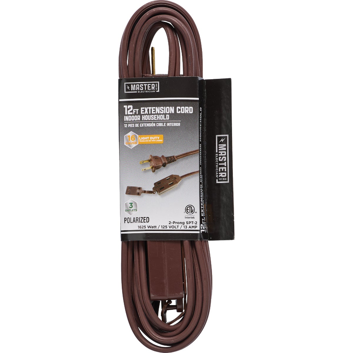 12' 16/2 BROWN EXT CORD - IN-PT2162-12X-BR by Do it Best