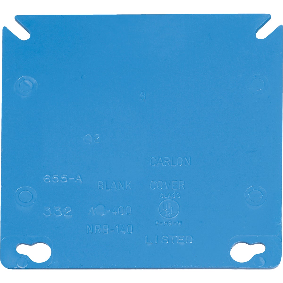 4" BLANK BOX COVER - A400RCAR by Thomas & Betts