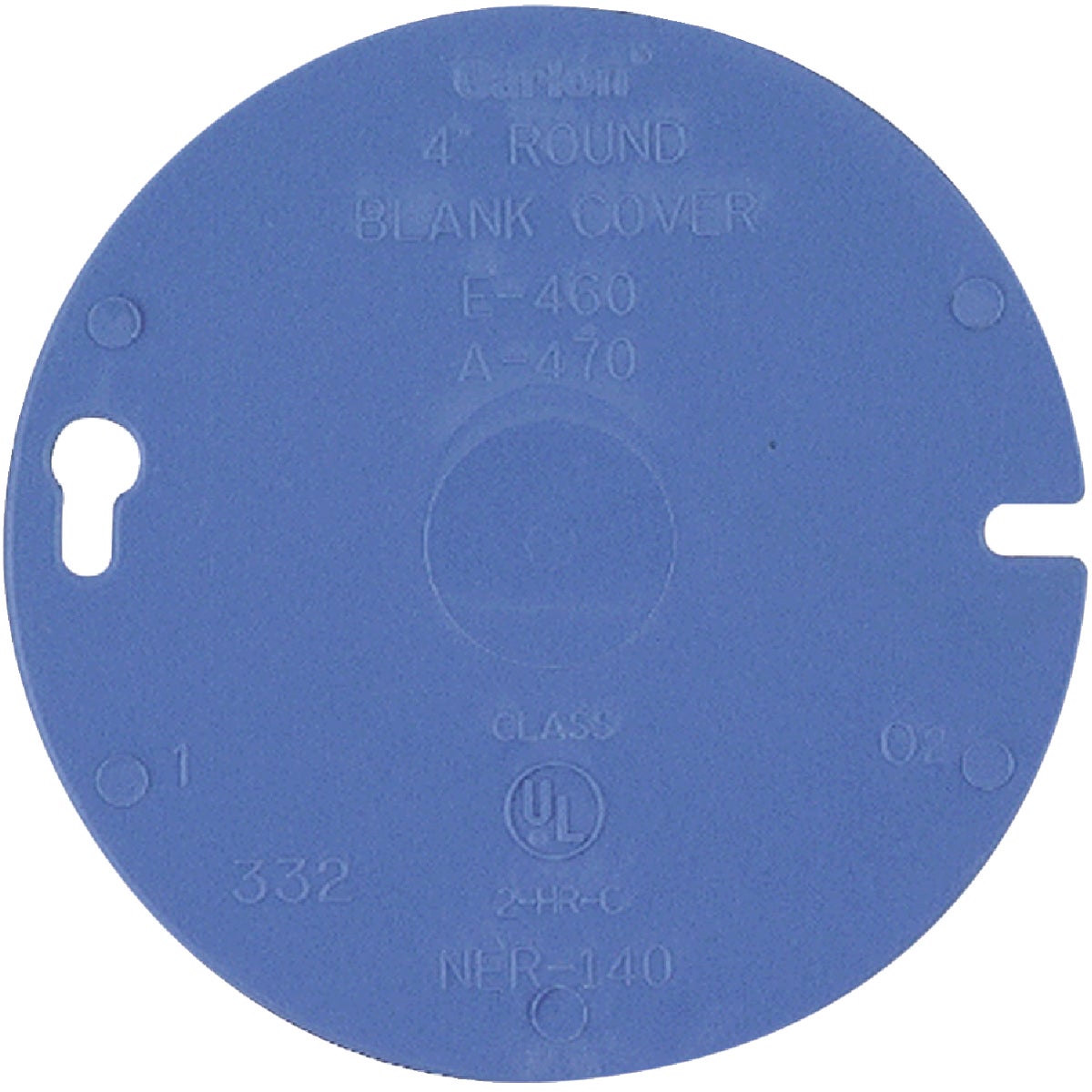 4" RND BLANK COVER - E460RCAR by Thomas & Betts