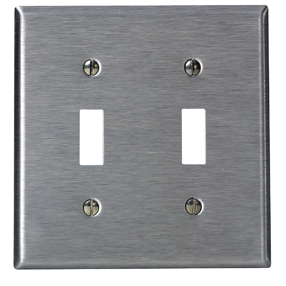 SS 2-TOGGLE WALL PLATE - 84009 by Leviton Mfg Co