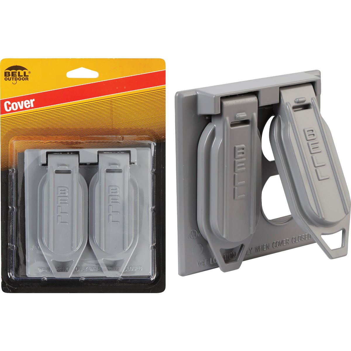 GRAY OUTDOOR OUTLT COVER - 5964-1 by Hubbell