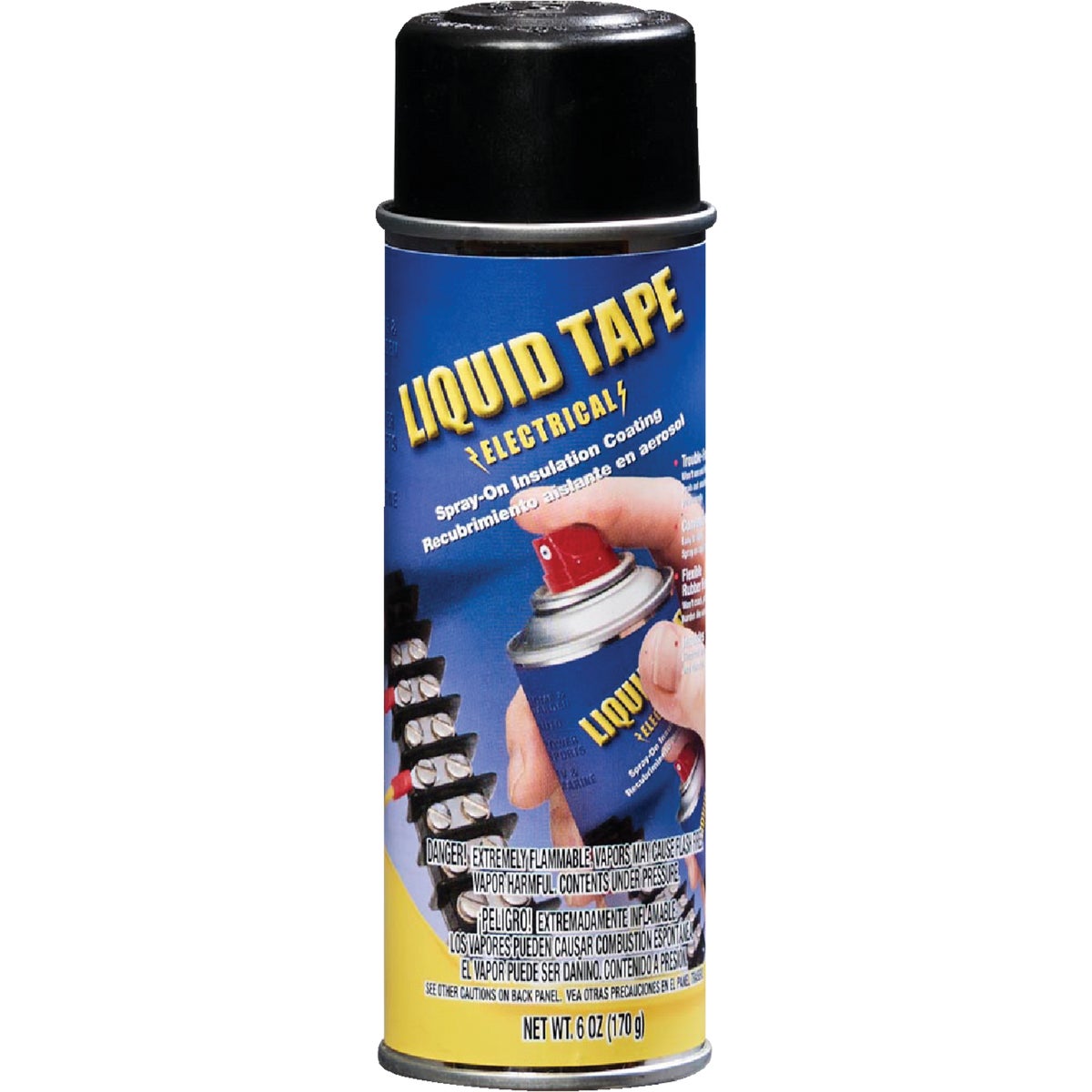 BLK ELEC SPRAY-ON TAPE - 16003-6 by Plastic Dip Intnl