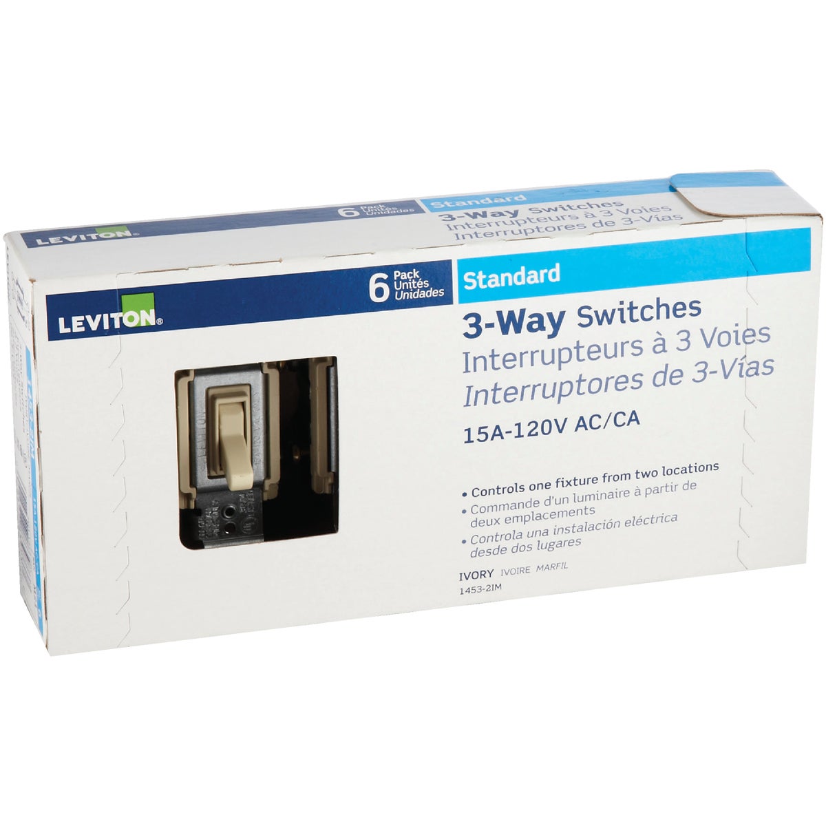 6PK IV 3-WAY SWITCH - M21-01453-2IM by Leviton Mfg Co