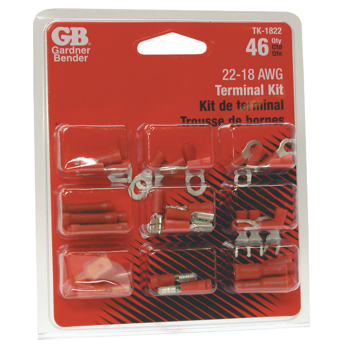 18-22 AWG TERMINAL KIT - TK-1822 by G B Electrical Inc
