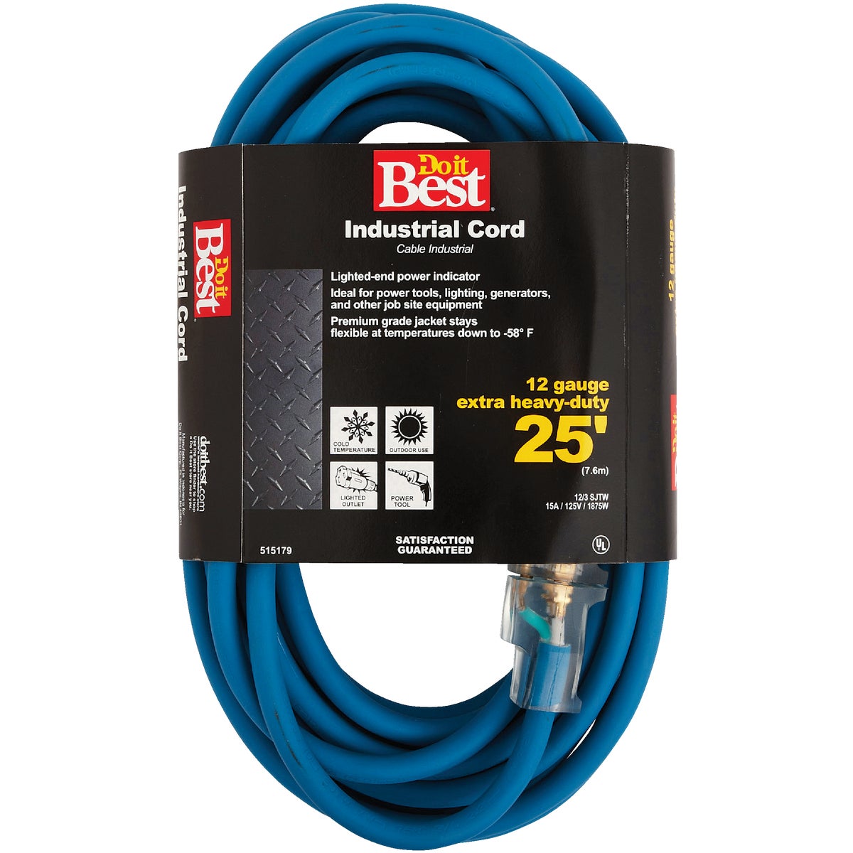 25' 12/3 BLUE EXT CORD - RL-JTW123-25X-BL by Do it Best