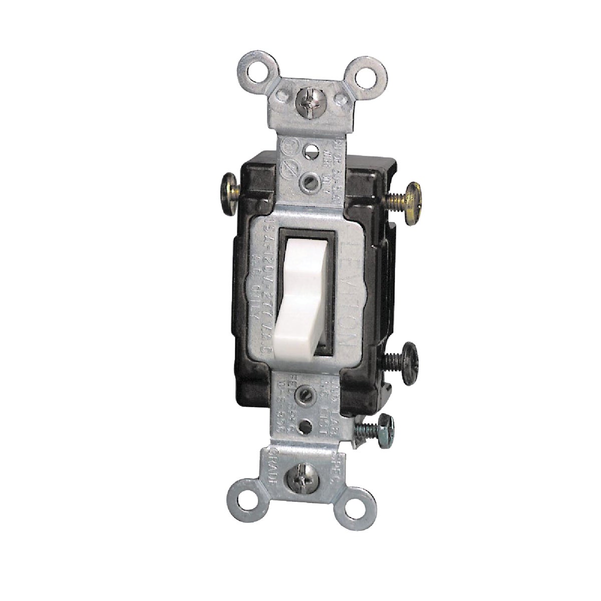 WHT 3-WAY GRND SWITCH - S02-CS315-2WS by Leviton Mfg Co