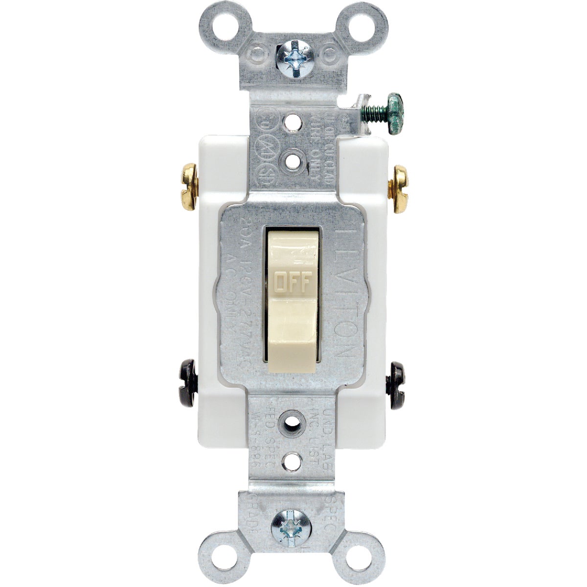IV 2-POLE GRND SWITCH - S03-CS220-2IS by Leviton Mfg Co