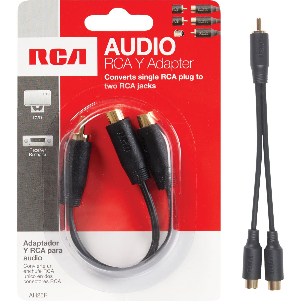 3" Y AUDIO CABLE - AH25R by Audiovox Accessories