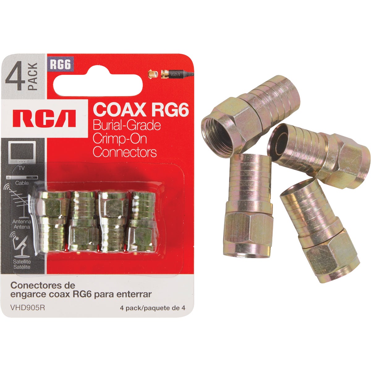 2PK WTHRPF F CONNECTOR - VHD905RV by Audiovox Accessories