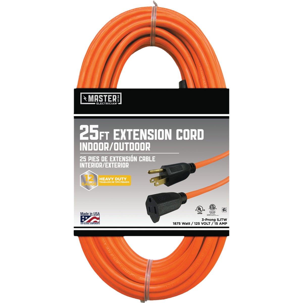 25' 12/3 OUTDOOR CORD - 550528 by Coleman Cable Import
