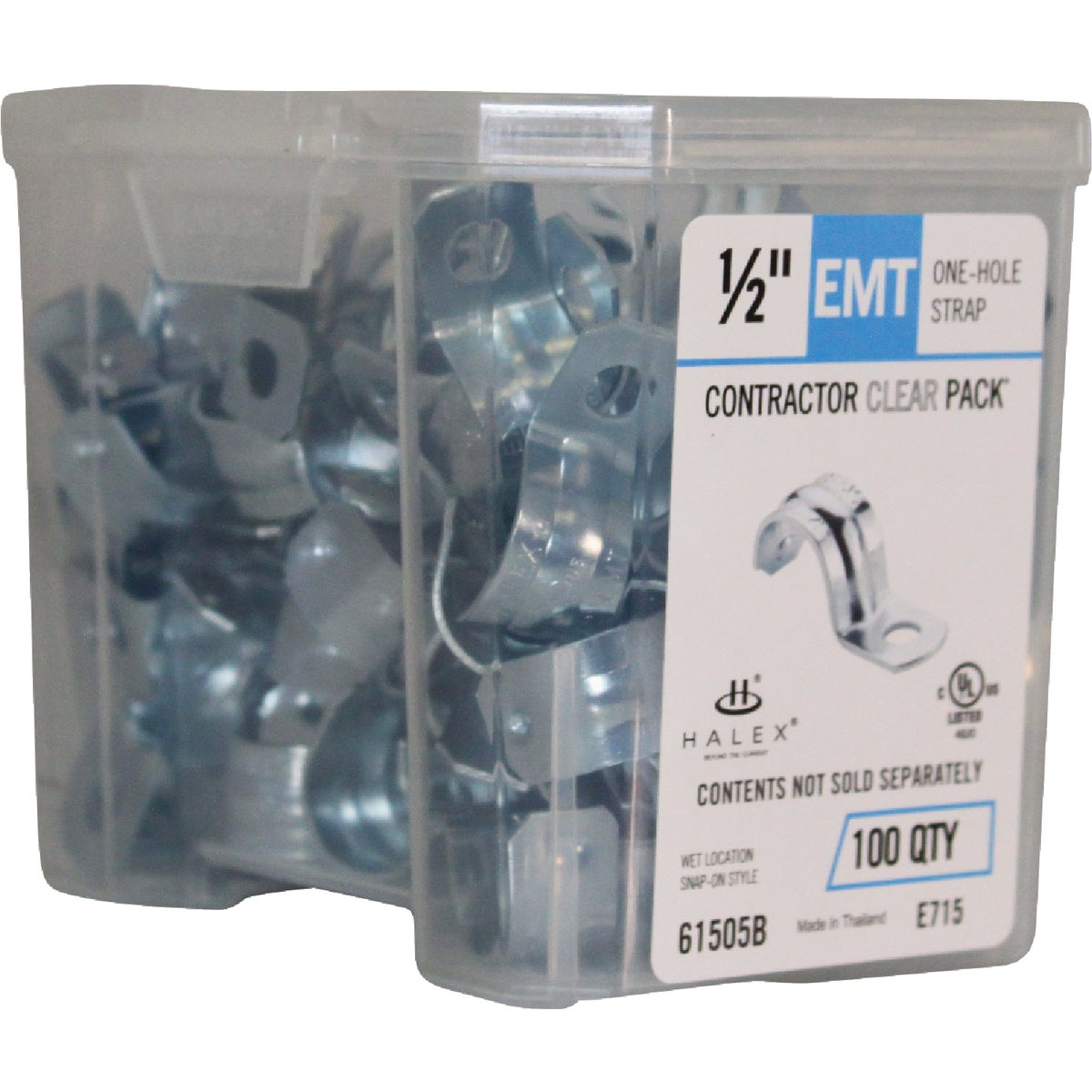 100PC 1/2" EMT STRAP - TS101100CP by Thomas & Betts