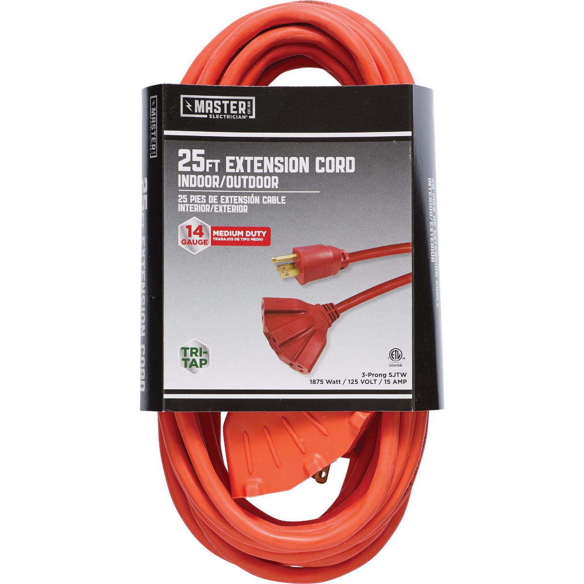 25' 14/3 TRIPLE TAP CORD - 550825 by Coleman Cable Import