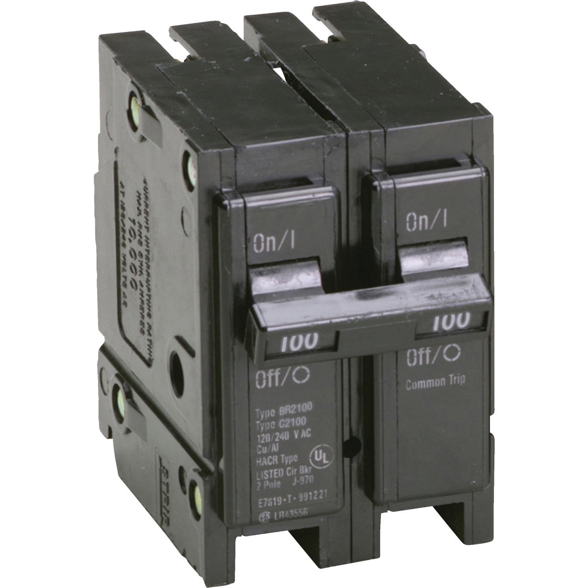 100A 2P CIRCUIT BREAKER - BR2100 by Eaton Corporation