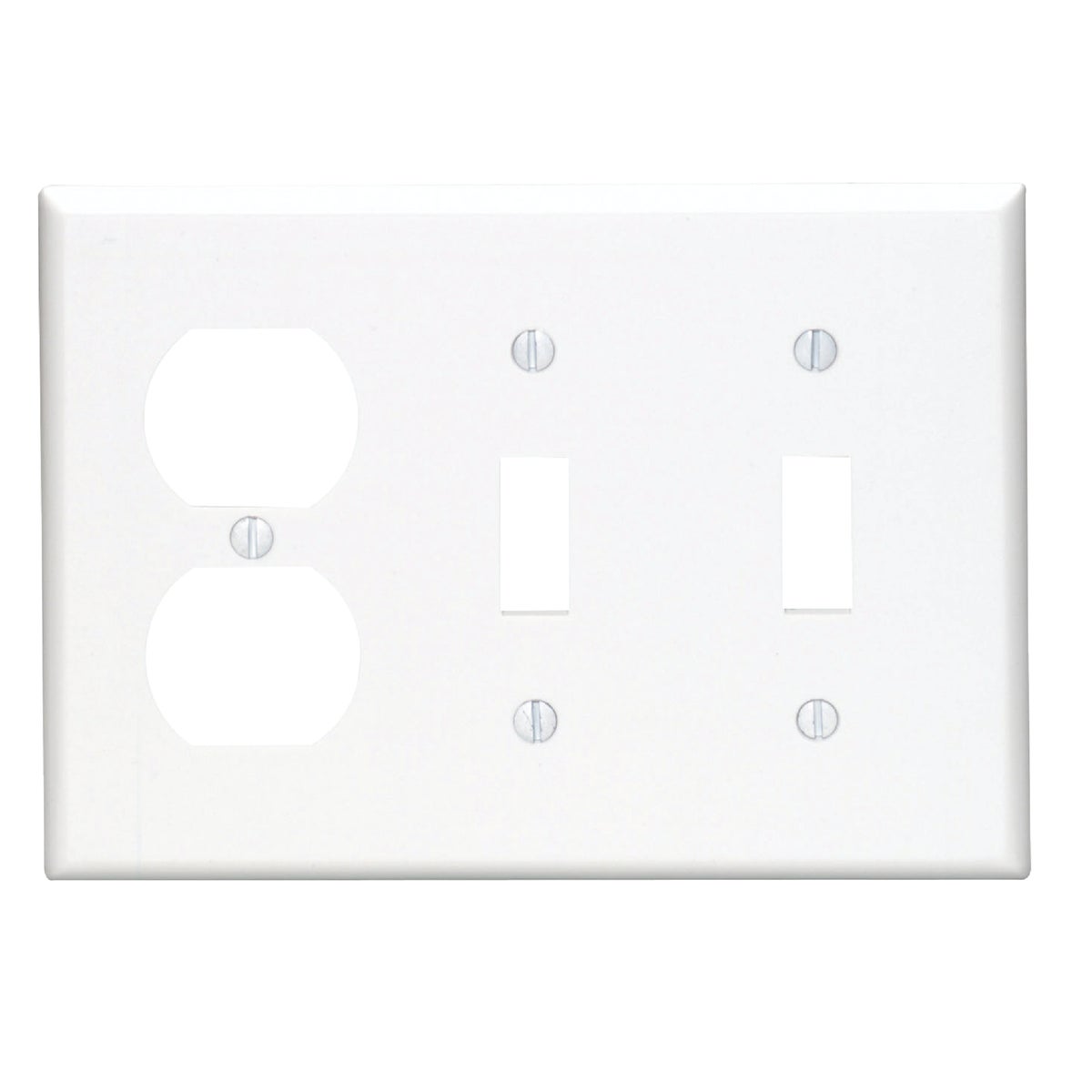 WHT 2TOGL/OUT WALL PLATE - 88021 by Leviton Mfg Co