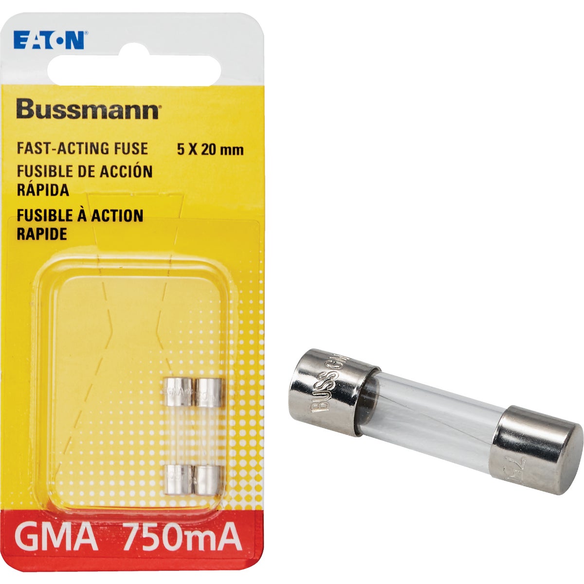 ELECTRONIC GLASS FUSE - BP/GMA-750MA by Bussmann Cooper