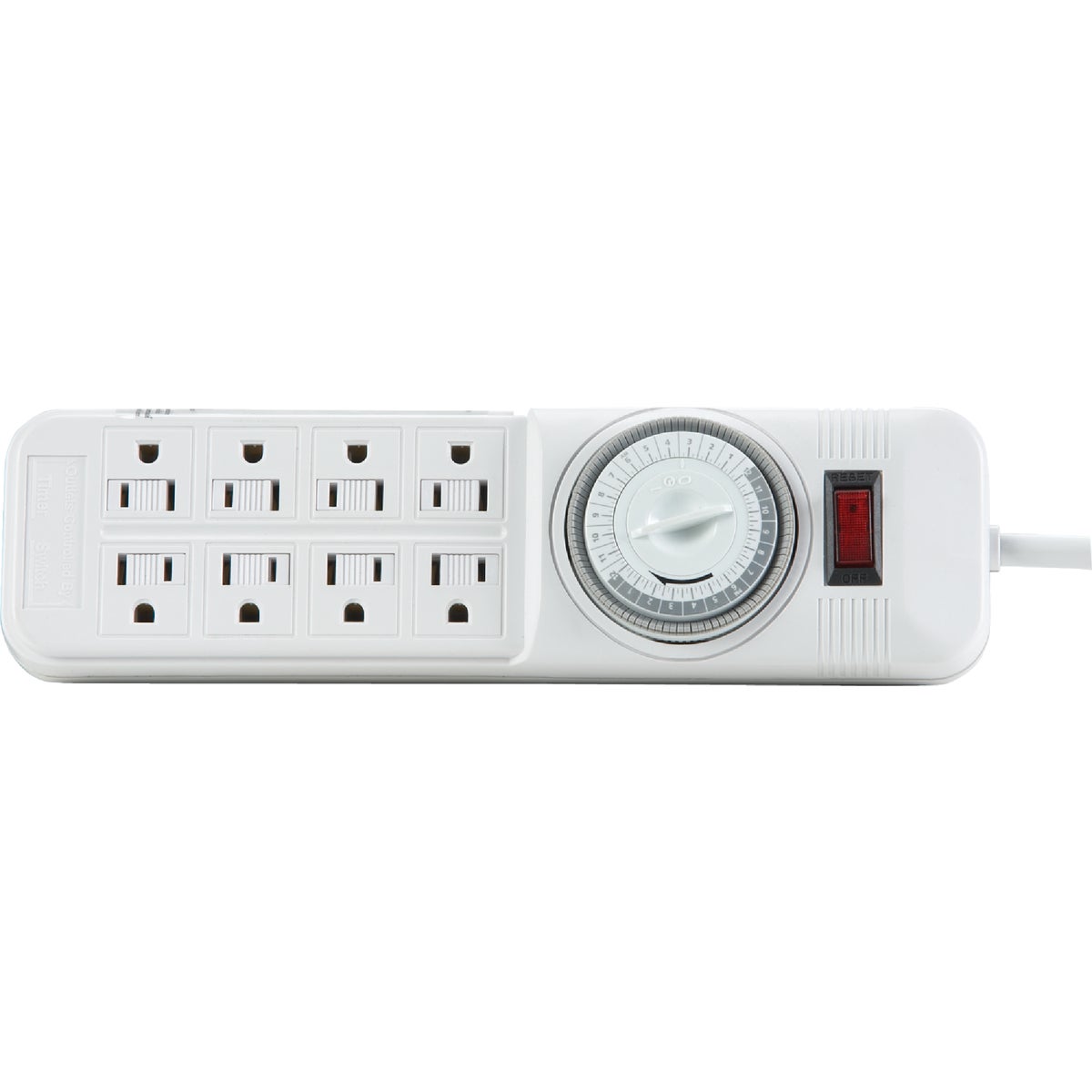 8-OUTLET STRIP W/TIMER - 5522575 by Coleman Cable Import