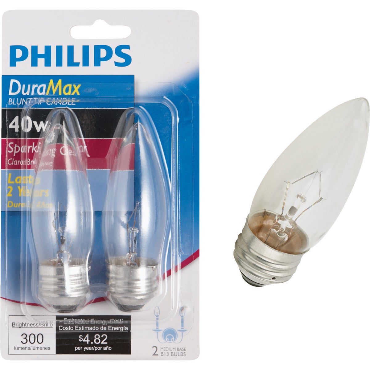 40W CLR TORPEDO BULB - 17803 40BM/CD2-DIB by G E Private Label