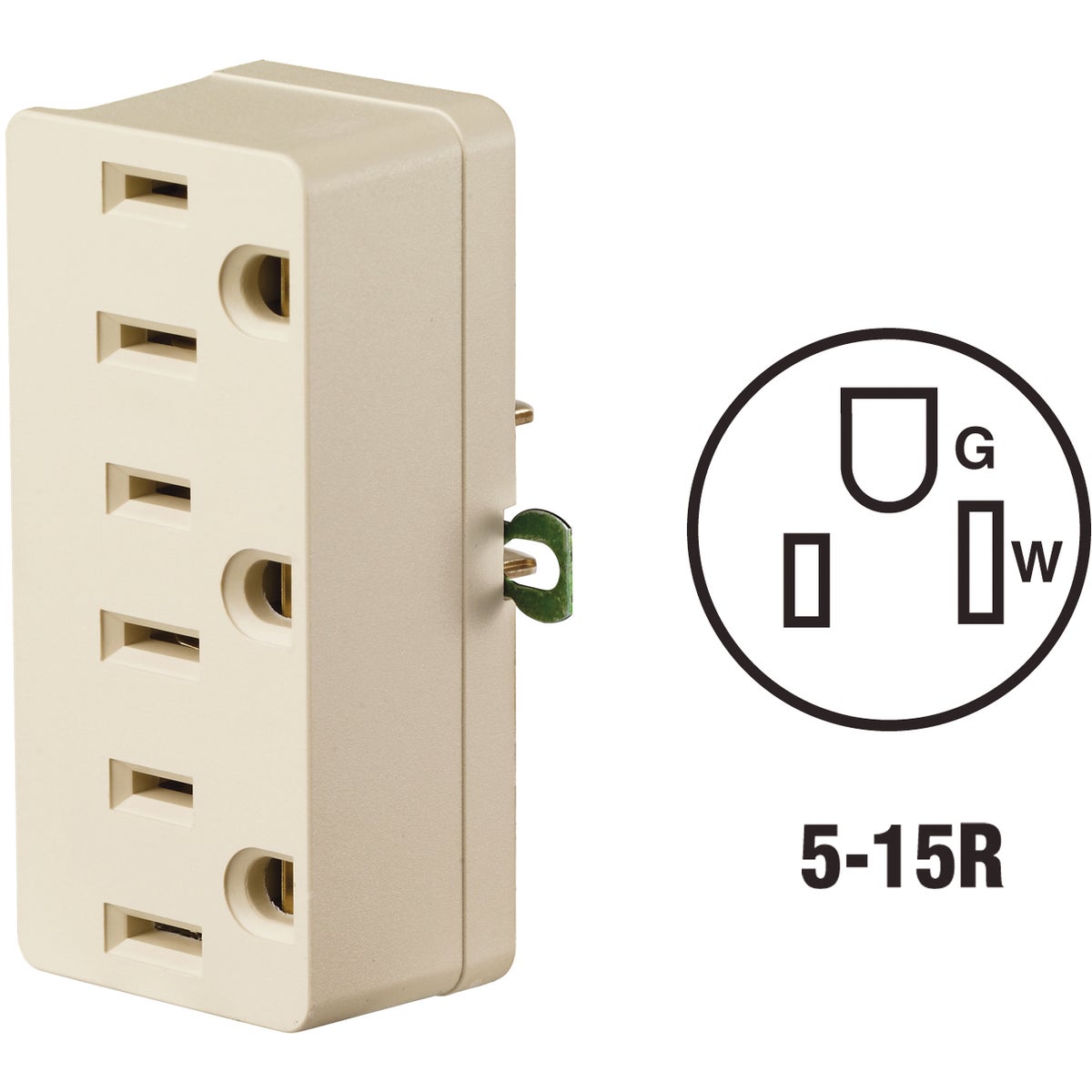 3-TO-2 TRIPLE TAP - 698I by Leviton Mfg Co