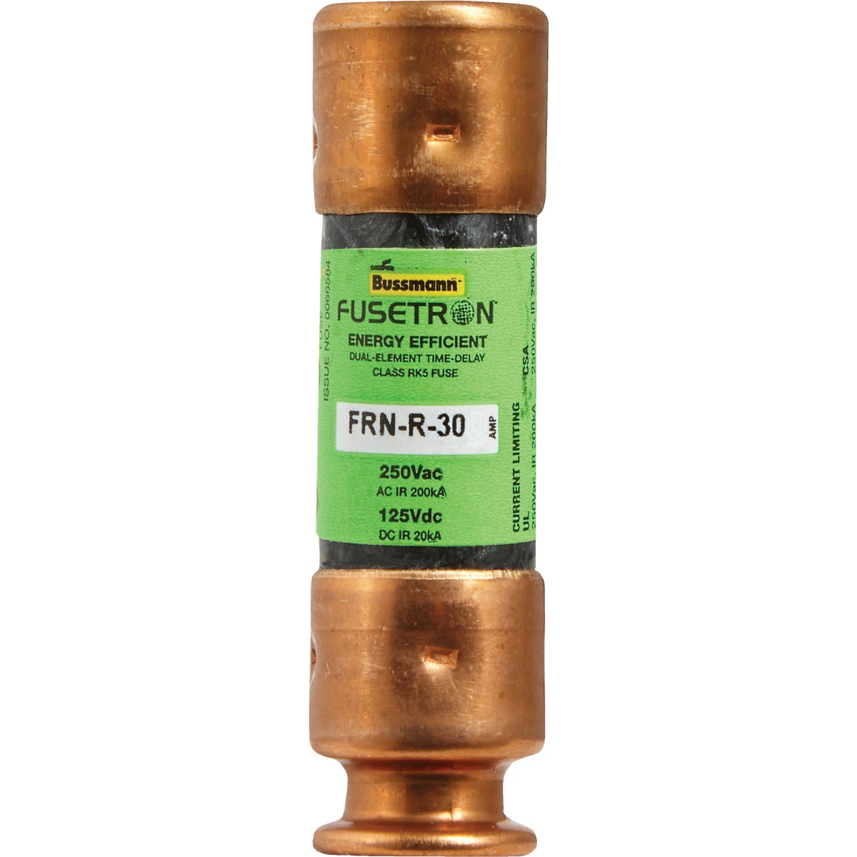 30A CARTRIDGE FUSE - FRN-R-30 by Bussmann Cooper