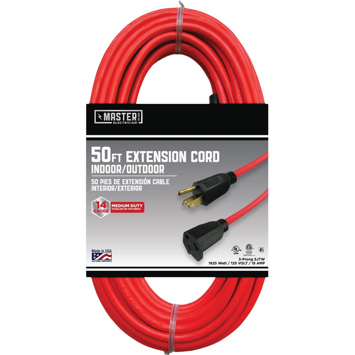 50' 14/3 OUTDOOR CORD - 550626 by Coleman Cable Import