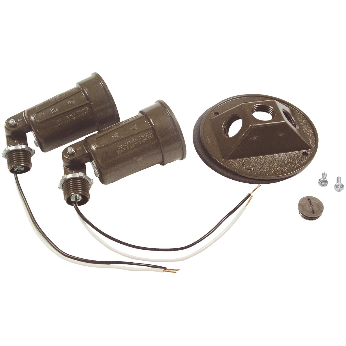 BRZ DOUBLE LAMPHOLDER - 5917-6 by Hubbell