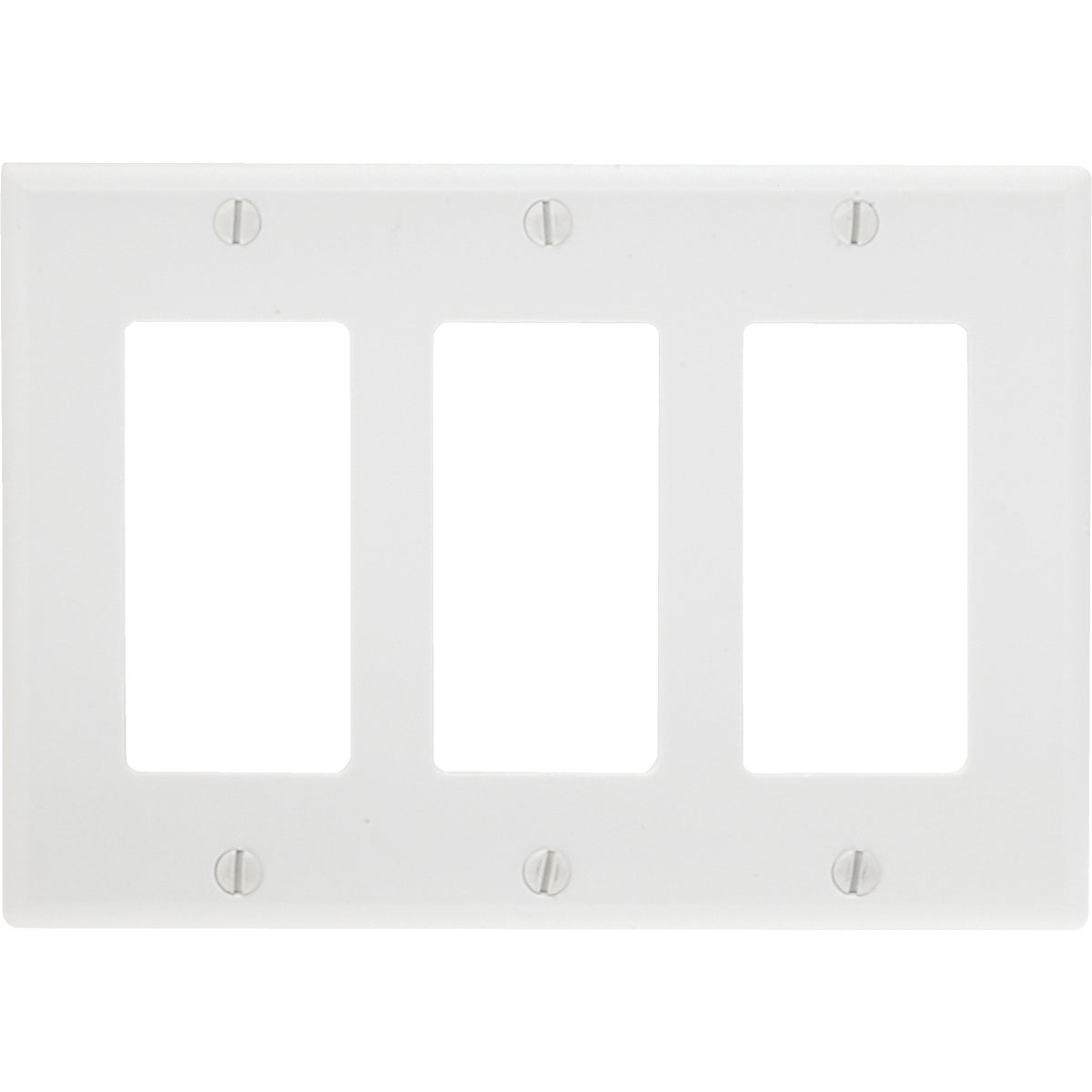 WHT 3-GFI WALL PLATE - 80411W by Leviton Mfg Co