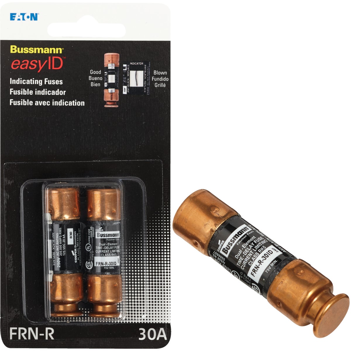 2PK 30A FRNR EASYID FUSE - BP/FRNR-30ID by Bussmann Cooper