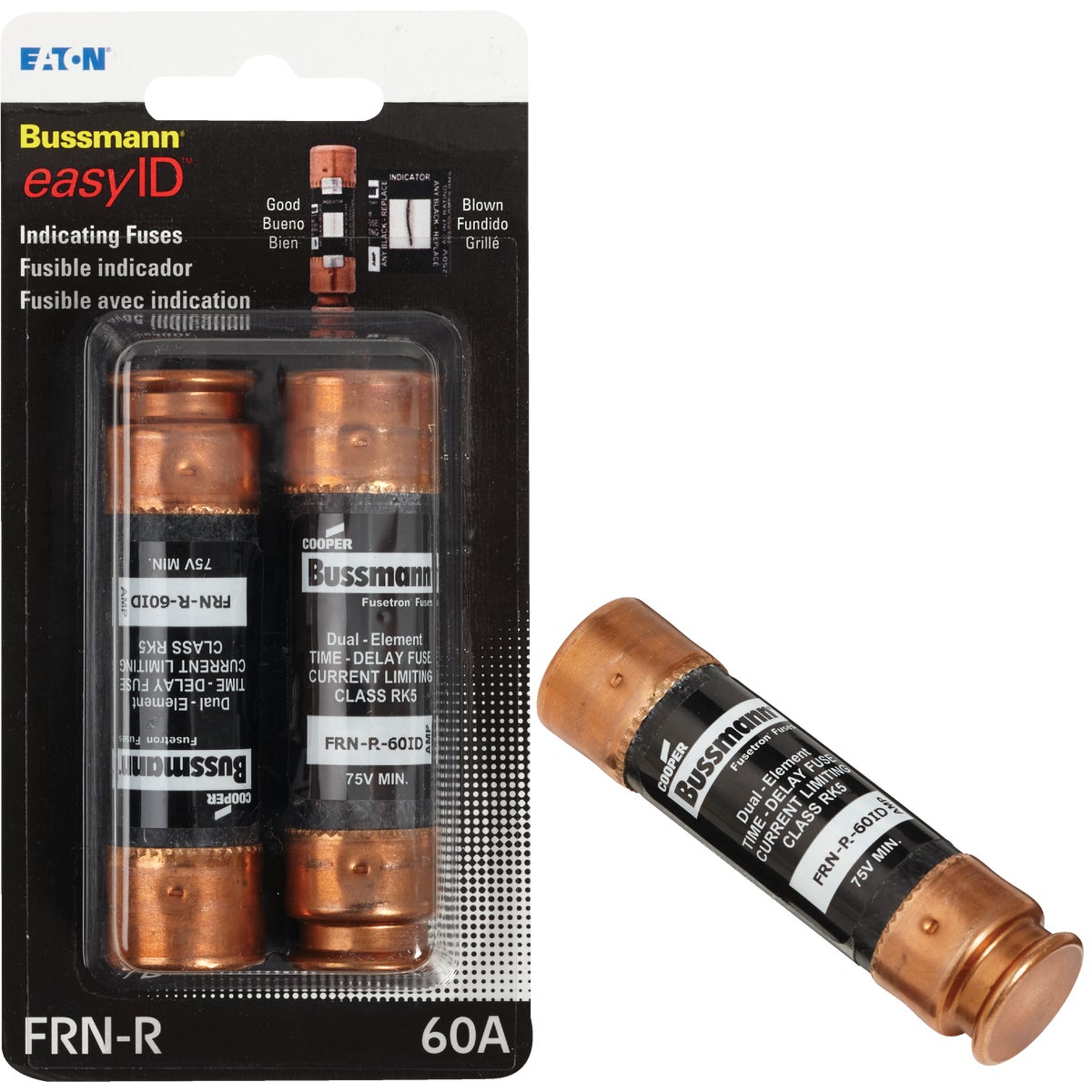 2PK 60A FRNR EASYID FUSE - BP/FRNR-60ID by Bussmann Cooper