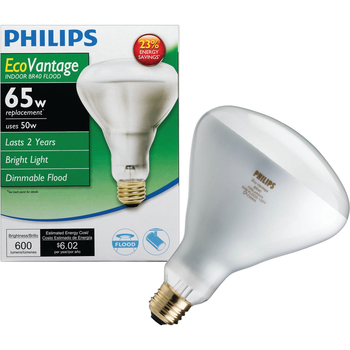 GE Lighting 65W R40 DIM HALOGEN BULB 77757 65BR40/H/HIR-TP6