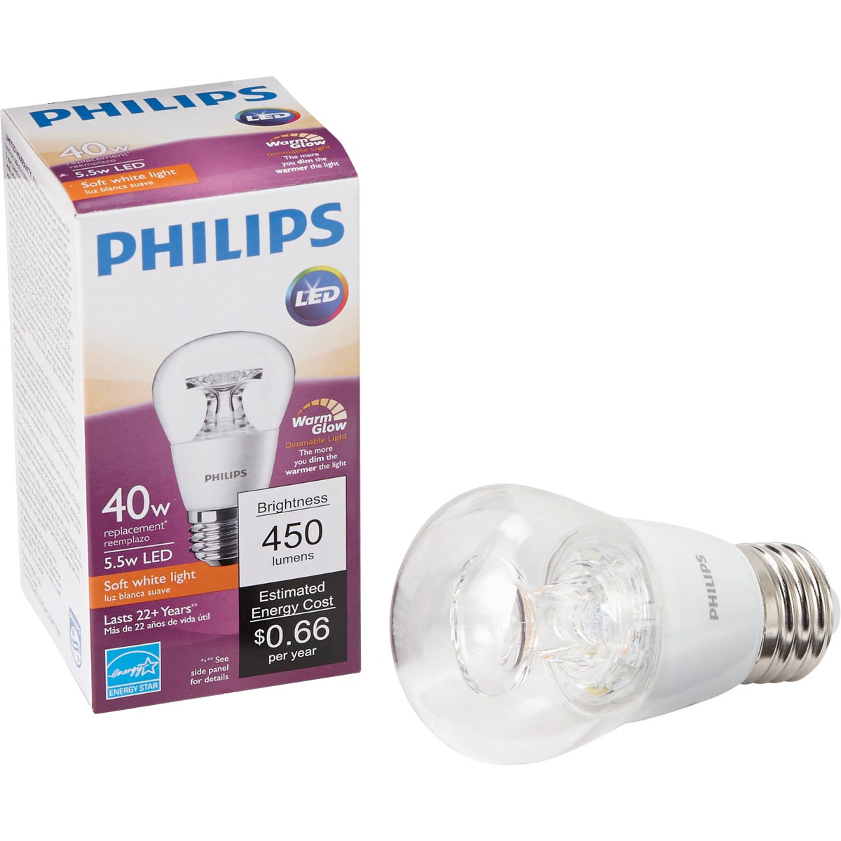 GE Lighting 2W CL A15 FAN LED BULB 76458 LED2A15C/TP