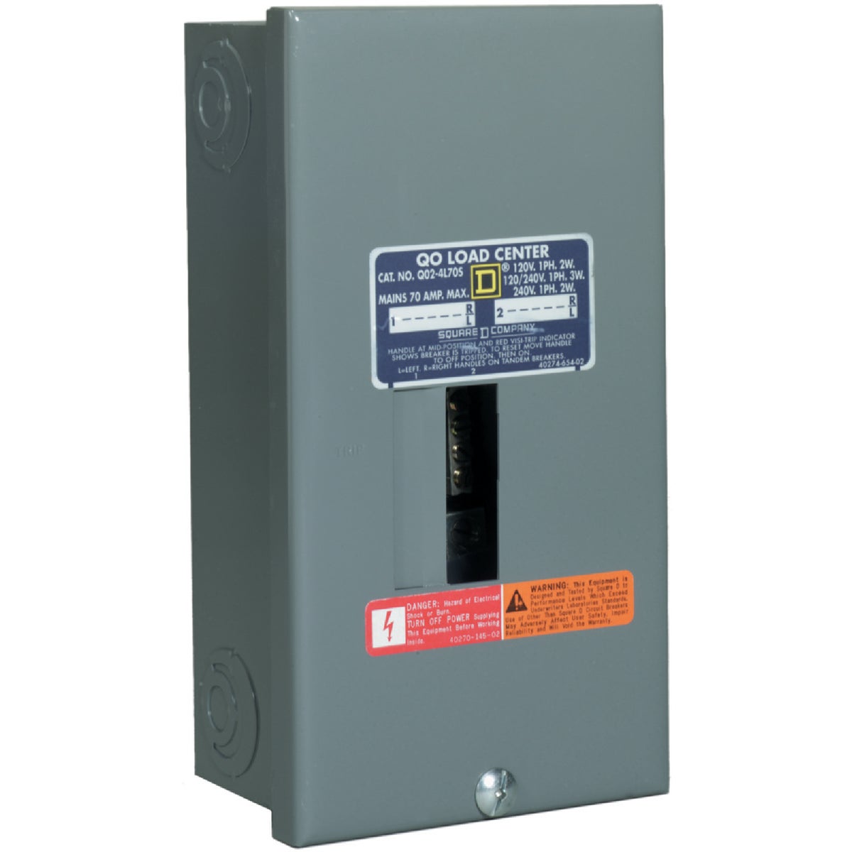 70A LOAD CENTER - QO24L70SCP by Square D Co