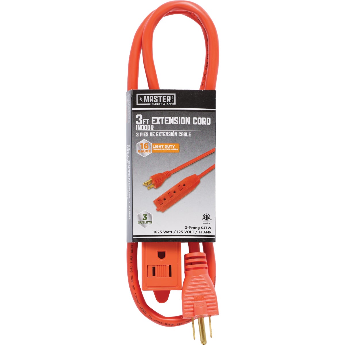 3' 16/3 3-OUTLET CORD - 550814 by Coleman Cable Import