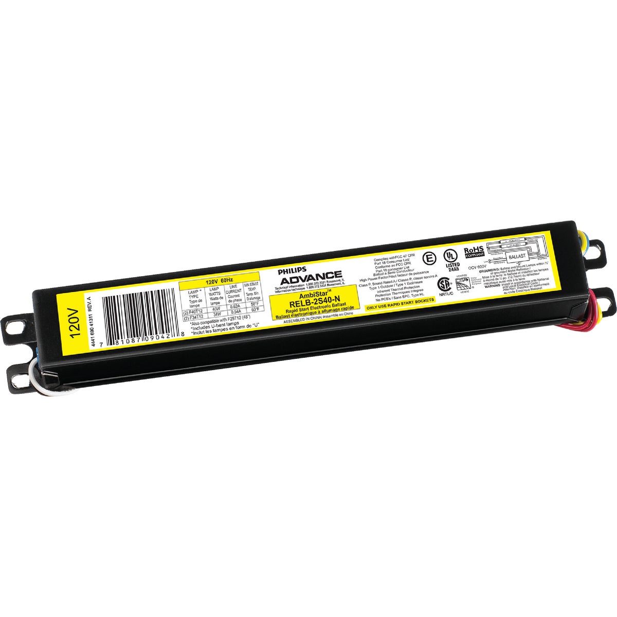 F40T12 ELEC BALLAST - 72110 F40T12 by G E Ballast