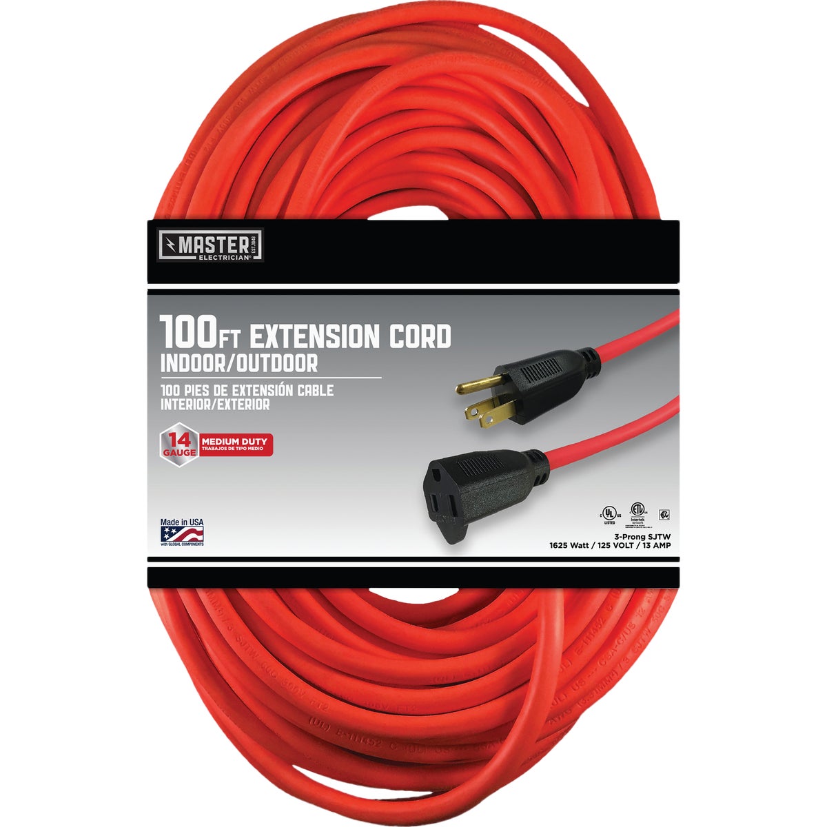 100' 14/3 OUTDOOR CORD - 550627 by Coleman Cable Import