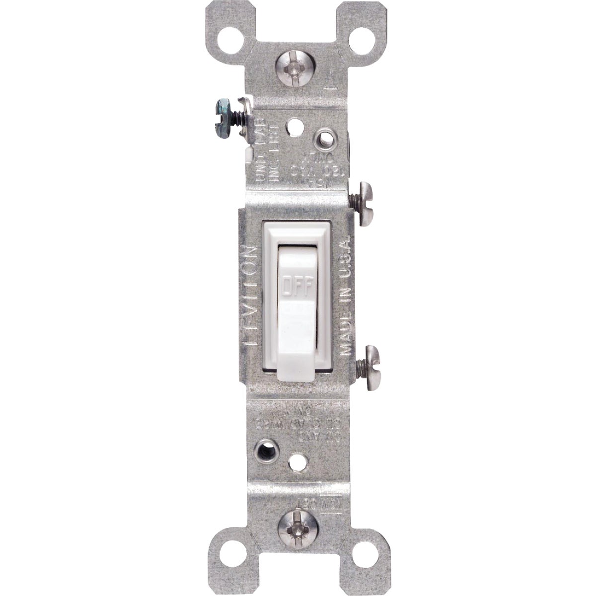 White Ground Switch - 8781451-2W by Leviton Mfg Co