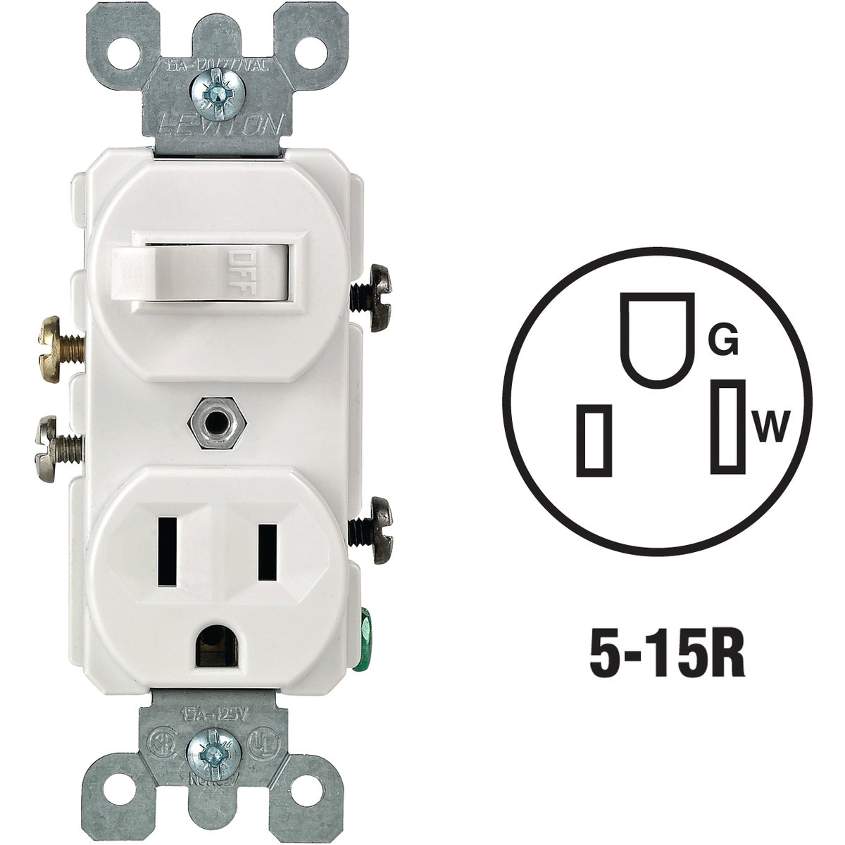 WHT SWITCH/OUTLT - 8805225W by Leviton Mfg Co