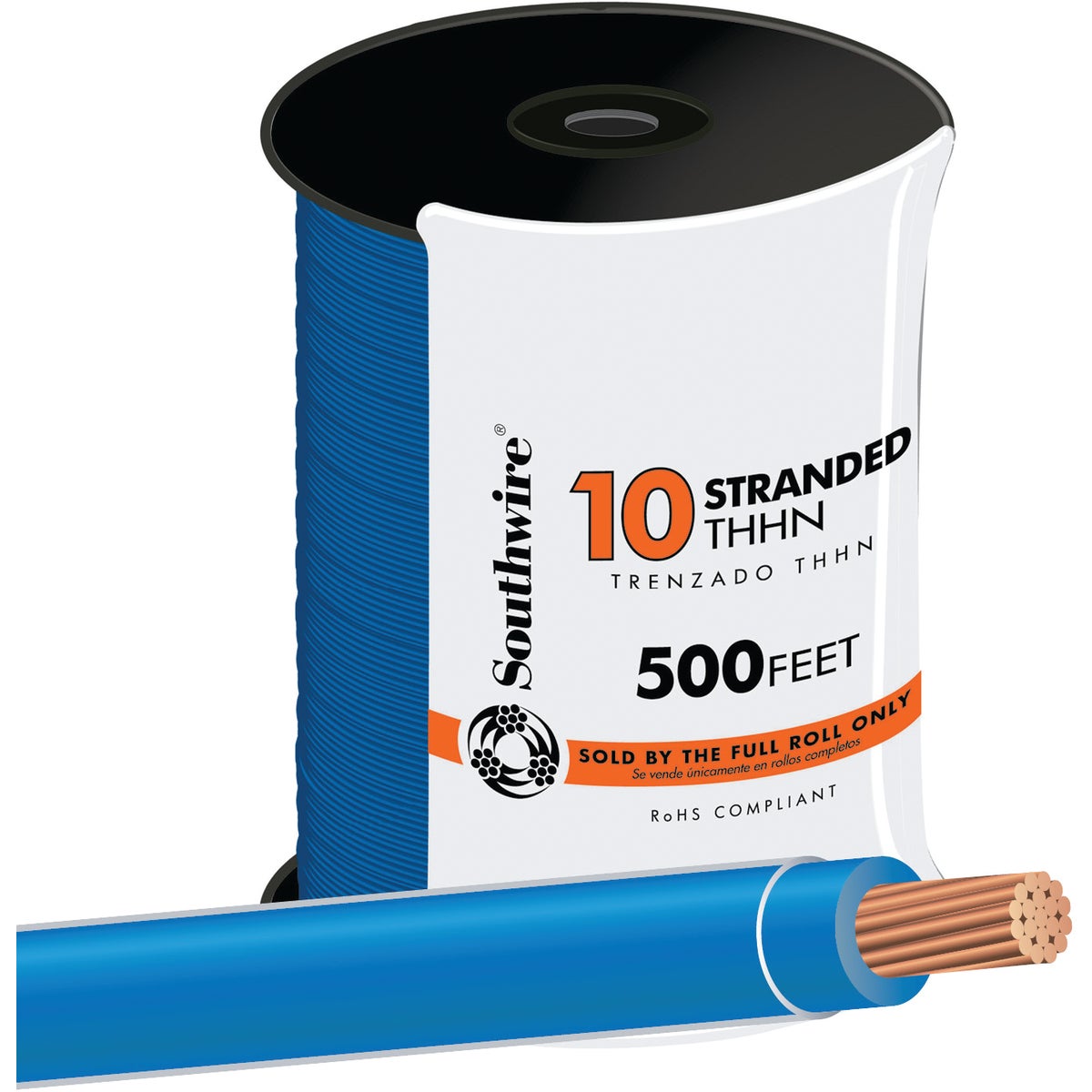 500' 10STR BLU THHN WIRE - 22976557 by Southwire Company
