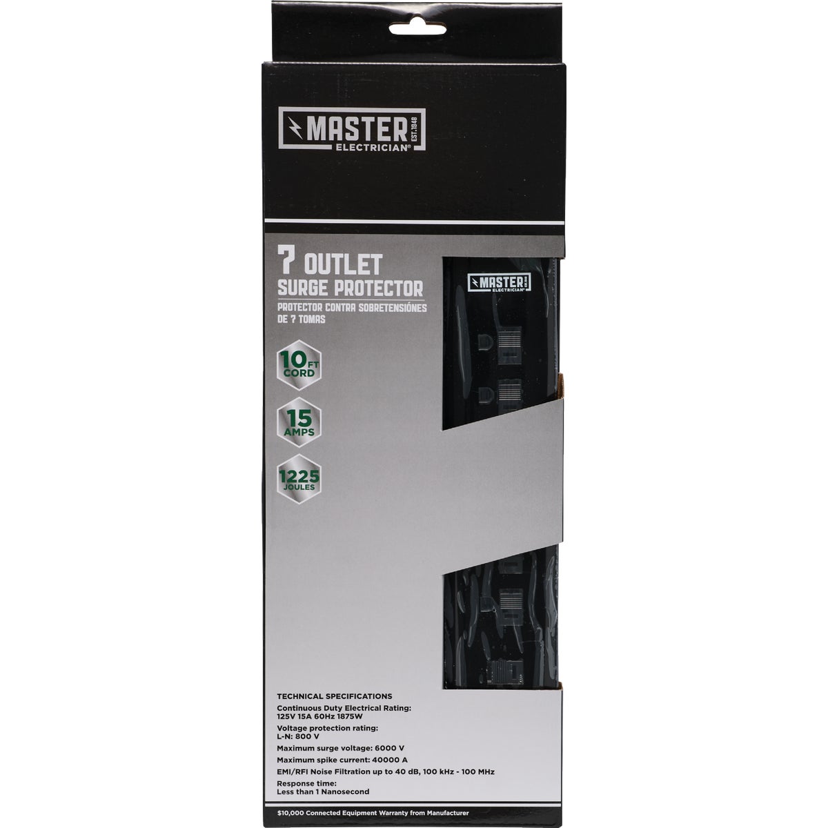 6-OUTLET SURGE STRIP - 544310 by Coleman Cable Import