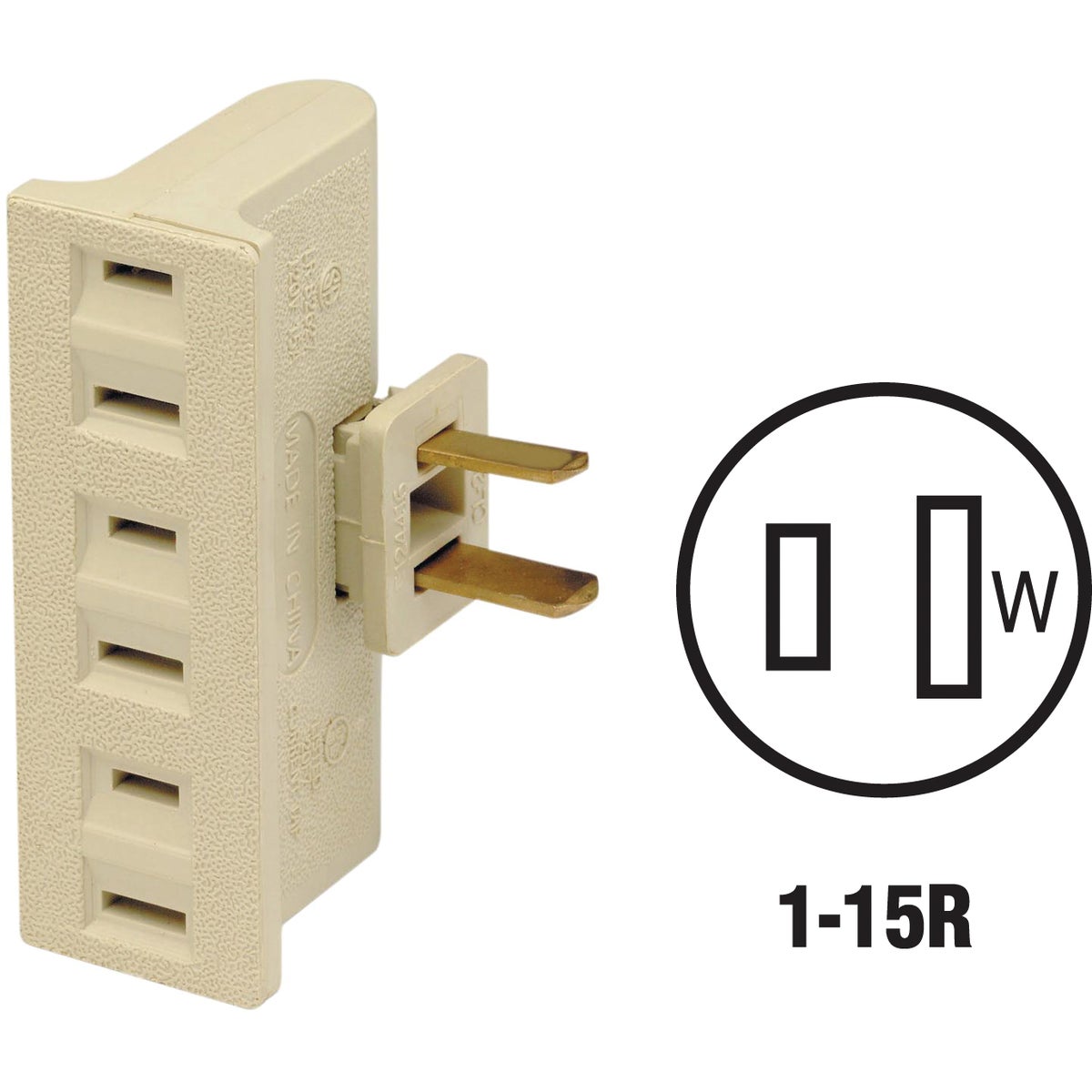 3-OUTLET SWIVEL TAP - C23-69I by Leviton Mfg Co