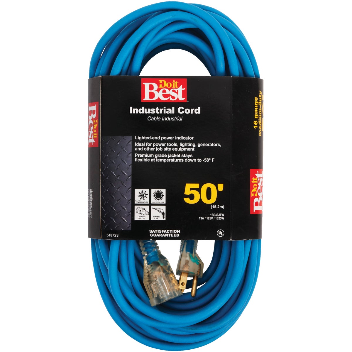 50' 16/3 BLUE EXT CORD - RL-JTW163-50X-BL by Do it Best