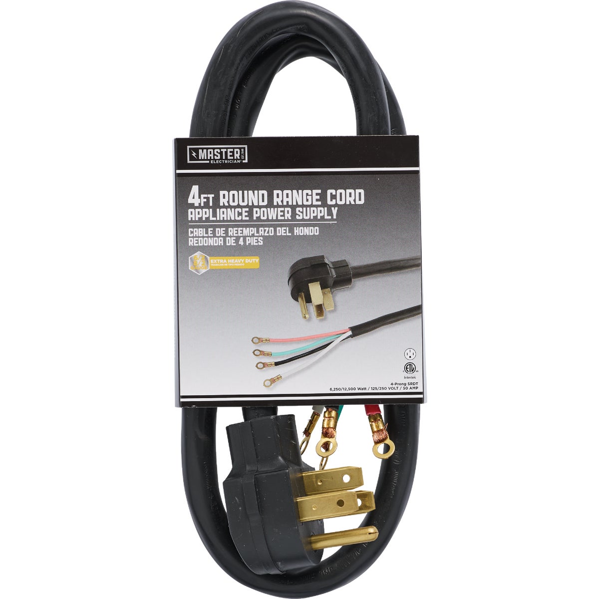 4' 10/4 RANGE CORD - 550761 by Coleman Cable Hwg