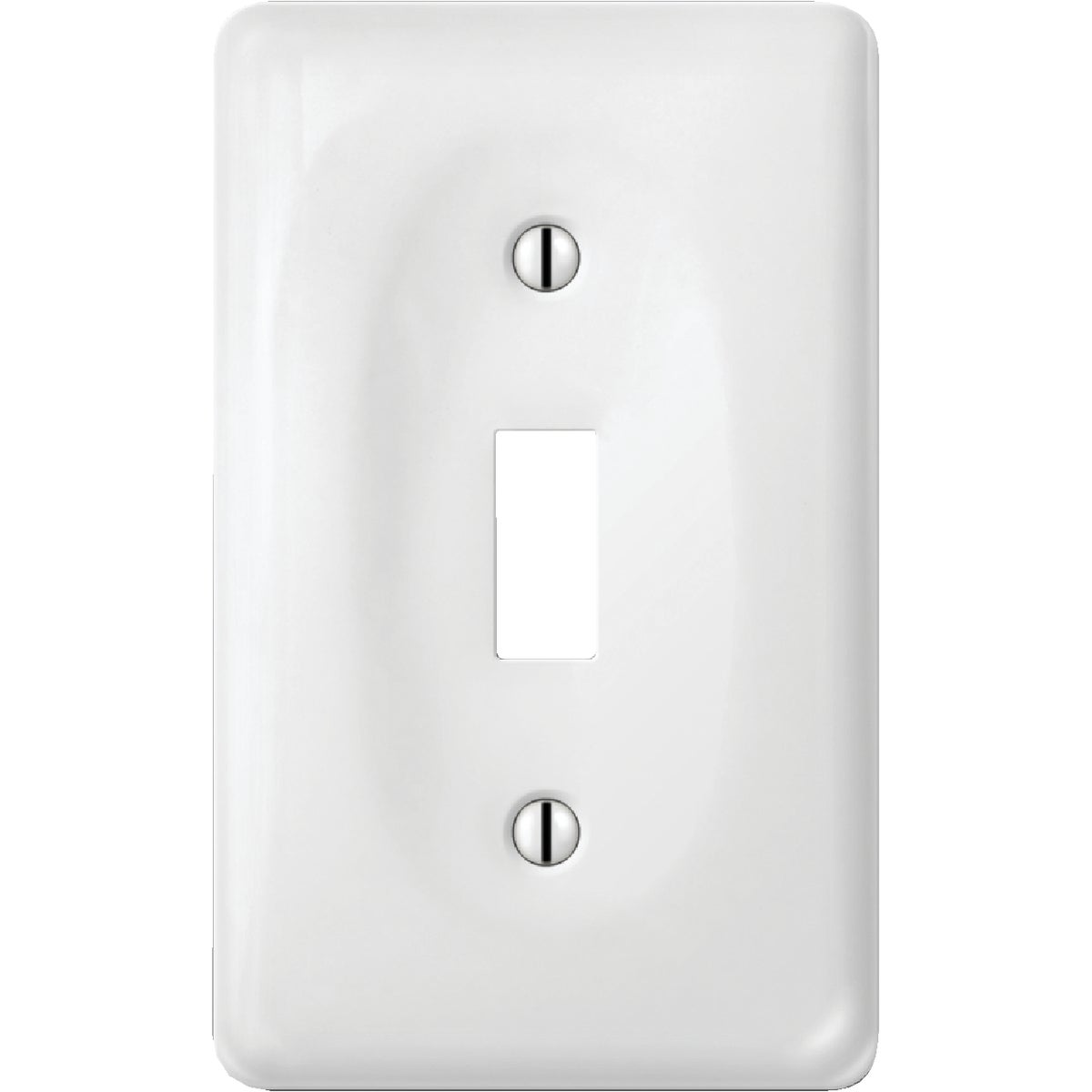 WHT PORC 1TOG WALL PLATE - 981CW by Jackson Deerfield Mf