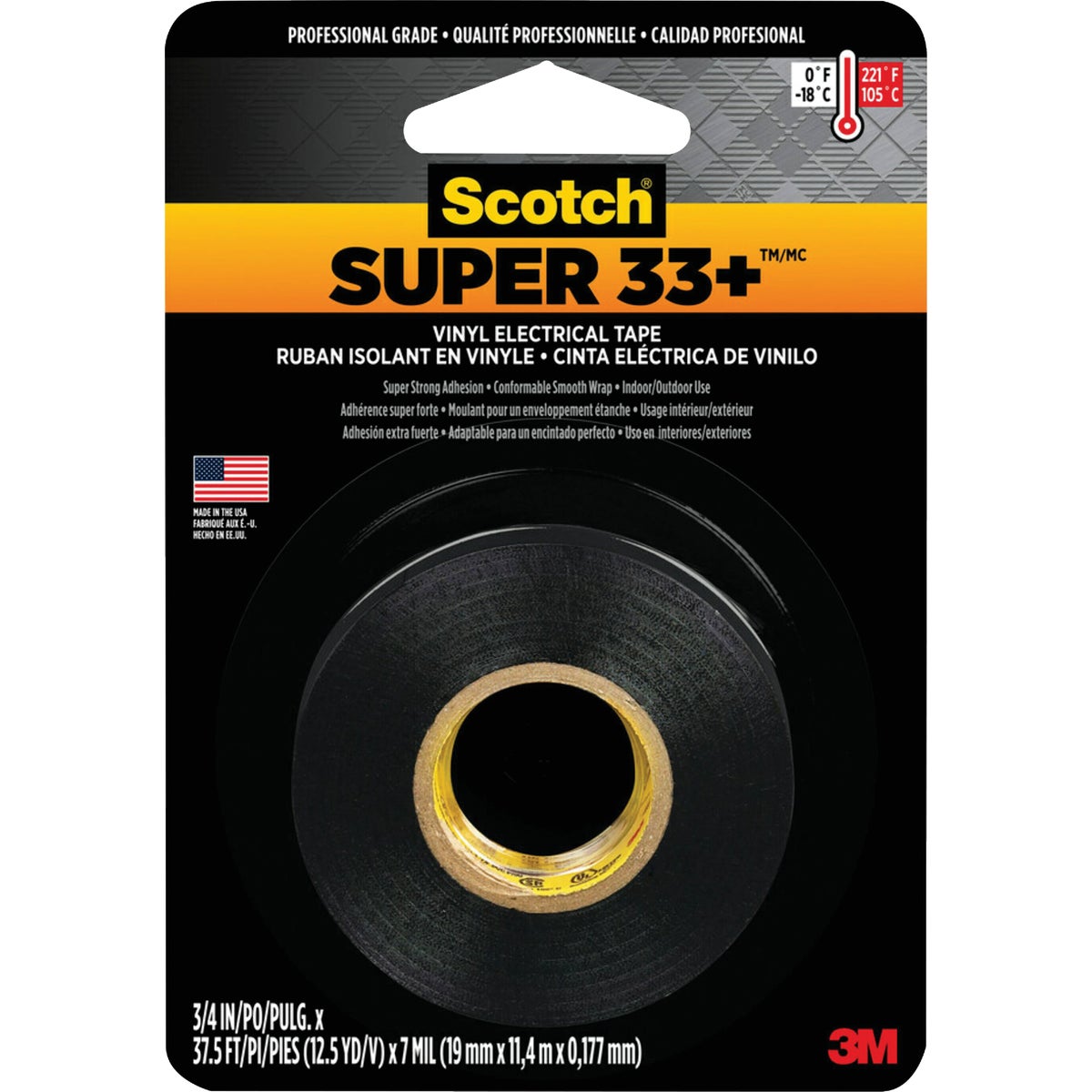 3/4"X450" PLASTIC TAPE - 200NA by 3m Co